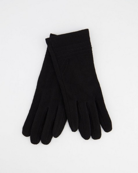 Anna May Wool Gloves -  black