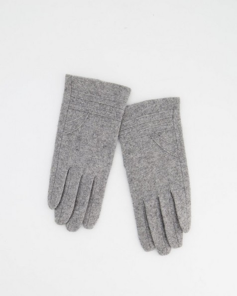 Anna May Wool Gloves -  grey