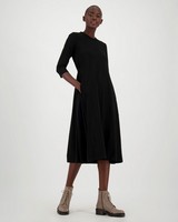Serenity Knit Dress -  black