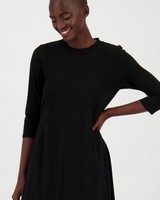 Serenity Knit Dress -  black