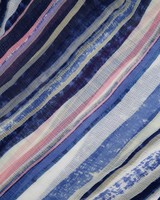Eden Watercolour Stripe Scarf -  blue