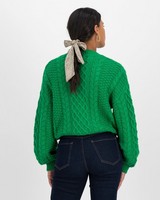 Poetry Louella Cabled Jumper -  green