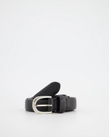 Finlay Refined Leather Belt -  black