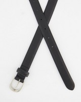 Finlay Refined Leather Belt -  black
