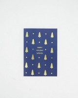 Happy Holiday Wishes Card -  navy