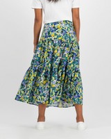 Juliee Tiered Skirt -  olive