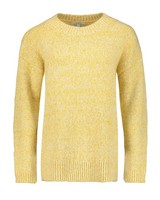 Angie Boucle Relaxed Crew Pullover -  yellow