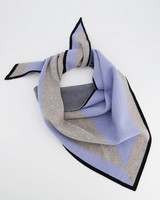 Bea Knitted Neckerchief Scarf -  blue