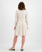 Julia Anglaise Fit and Flare Dress -  milk
