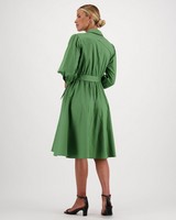 Aquila Shirt Dress -  green