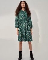 Axelle Tiered Dress -  green