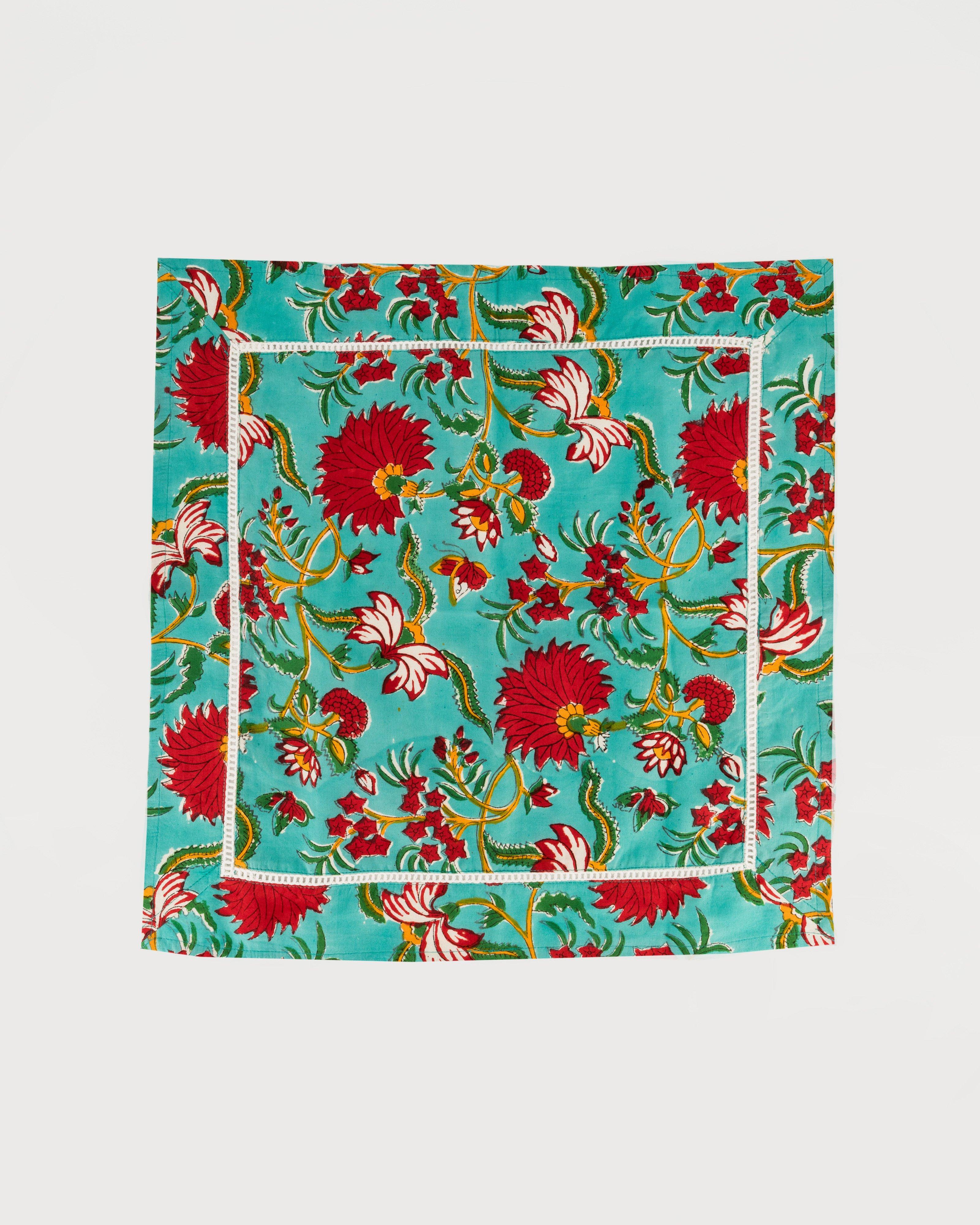 Bella Blockprint Napkin Set