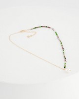 Bead & Pearl Pendant Necklace -  assorted