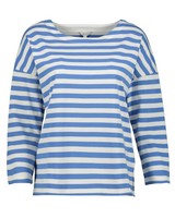 Alana Boatneck Stripe T-Shirt -  blue