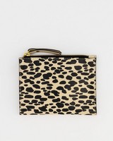Marrian Animal Print Pouch -  stone