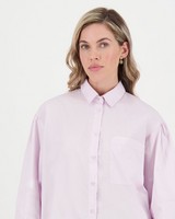 Cali Oversized Poplin Shirt -  lightlilac