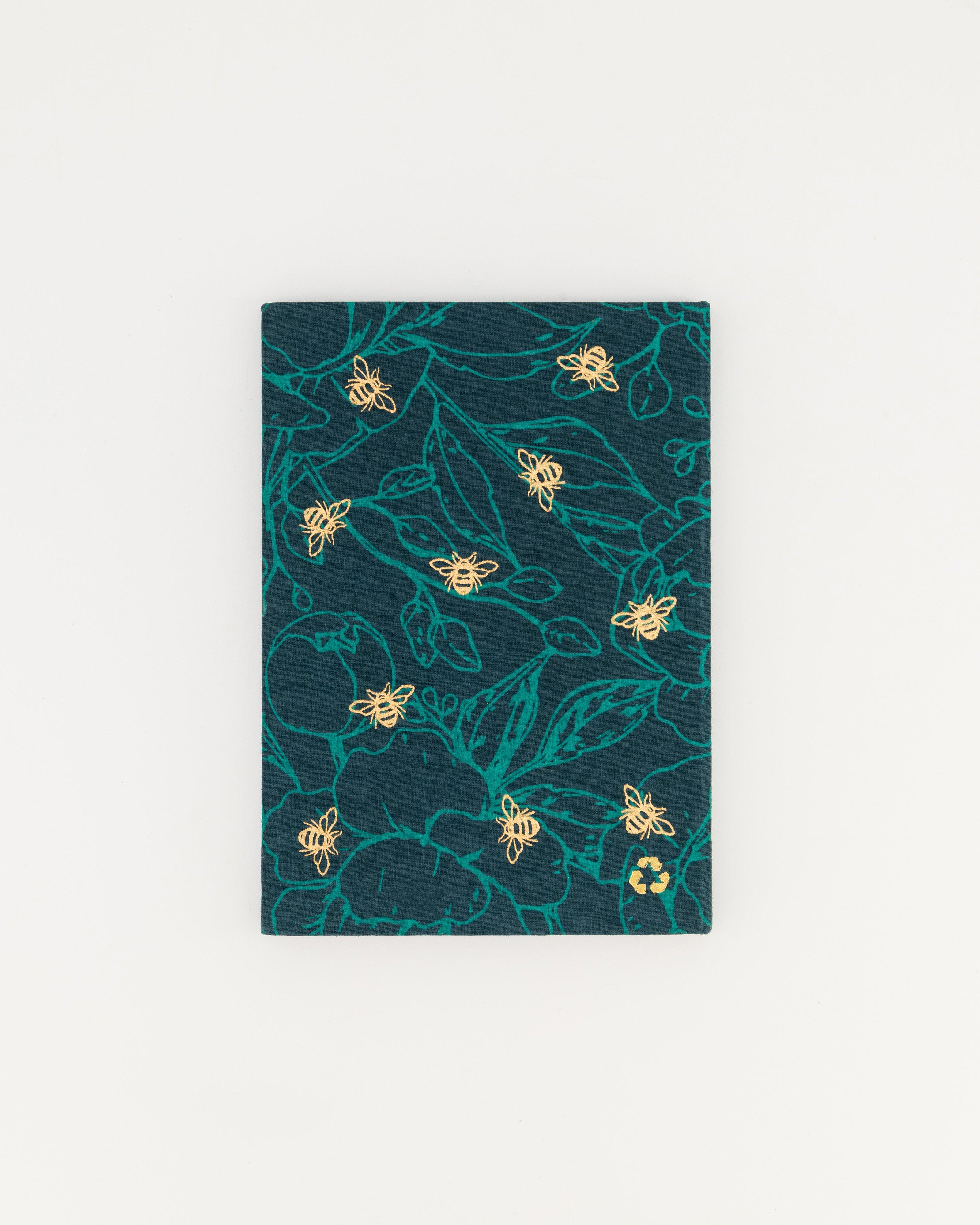 Bee Hardcover Fabric Notebook