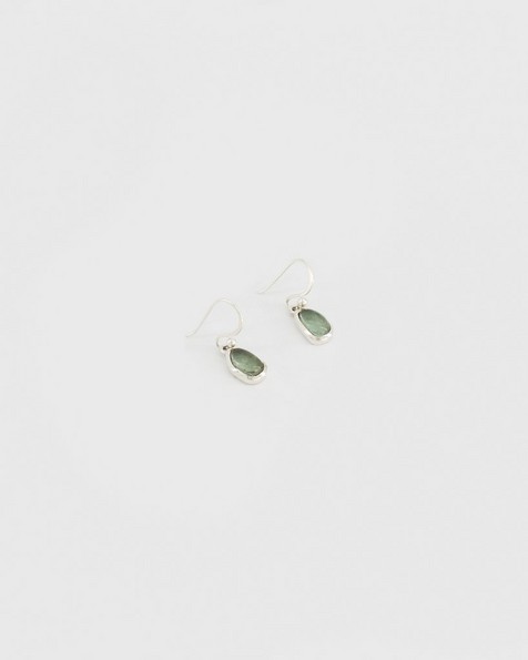 Irregular Drop Earrings -  green