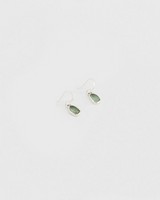 Irregular Drop Earrings -  green