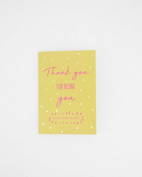 Thank You For Just Being You Card -  pink