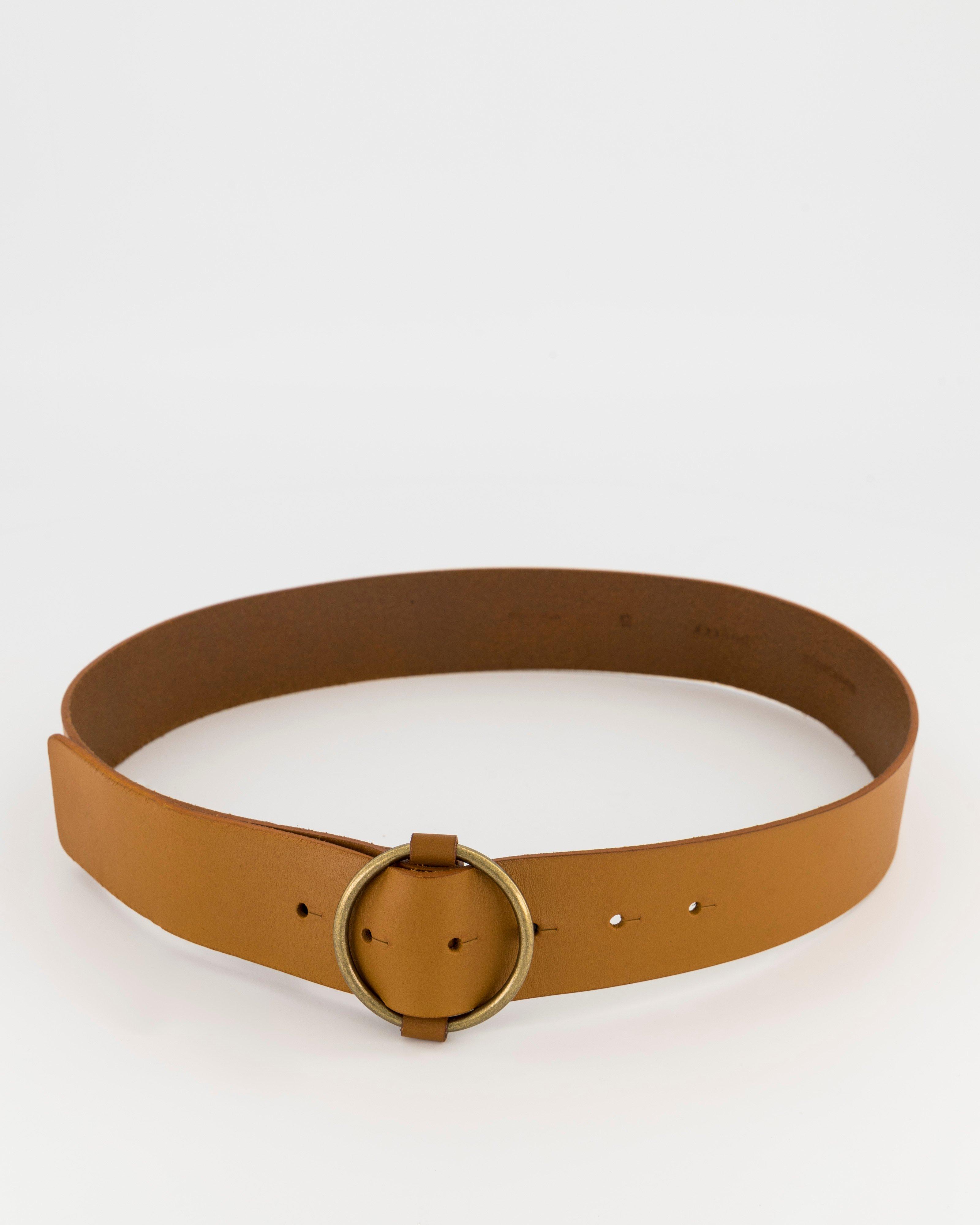 tan leather waist belt