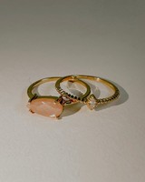 Pear Stacking Ring Pack -  peach