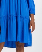 Axelle Tiered Dress -  blue