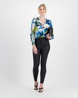 Brody Floral Blouse -  blue