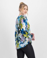 Brody Floral Blouse -  blue