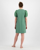 Amaya T-Shirt Dress -  green