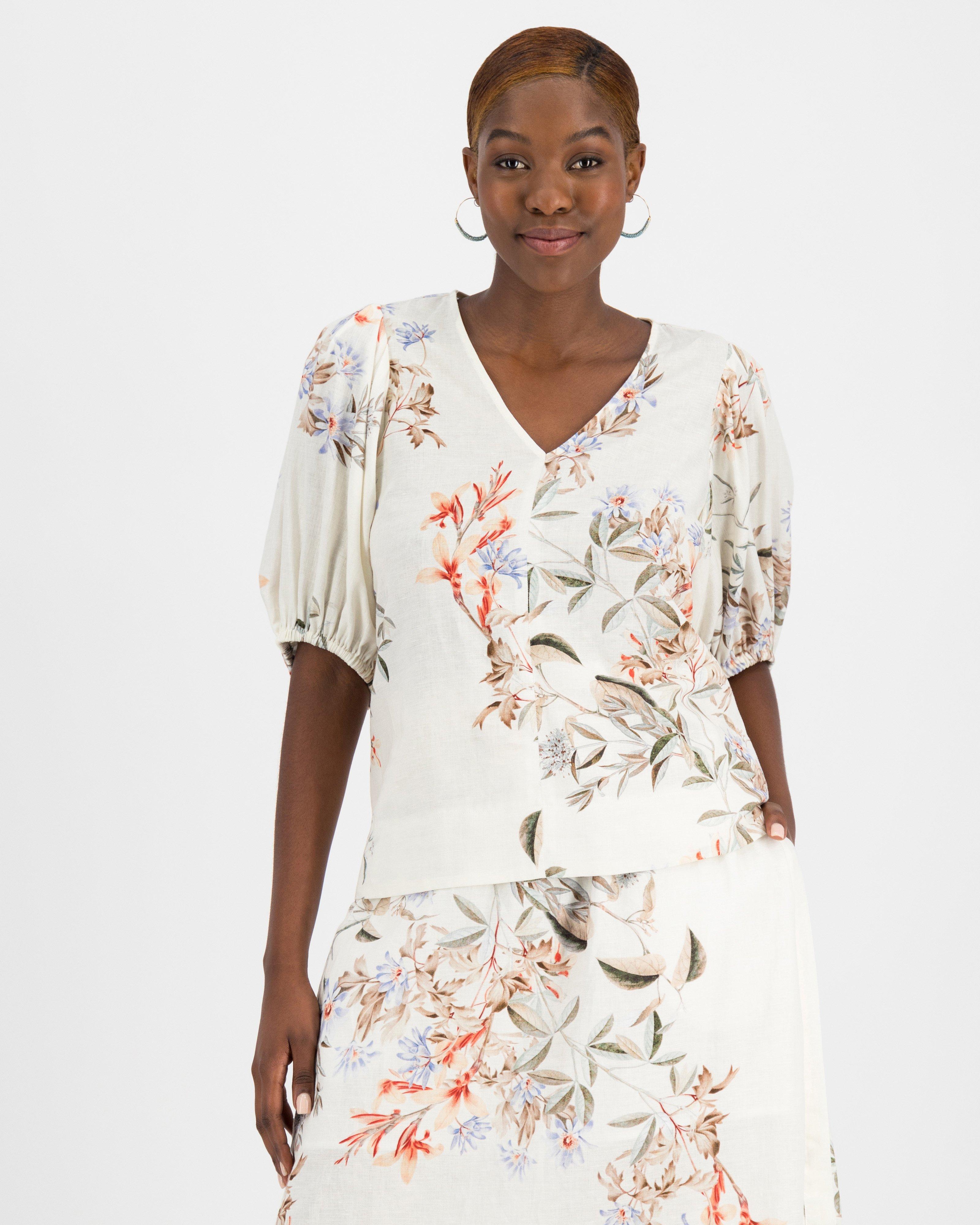 Adriana Printed Blouse - Poetry Clothing Store