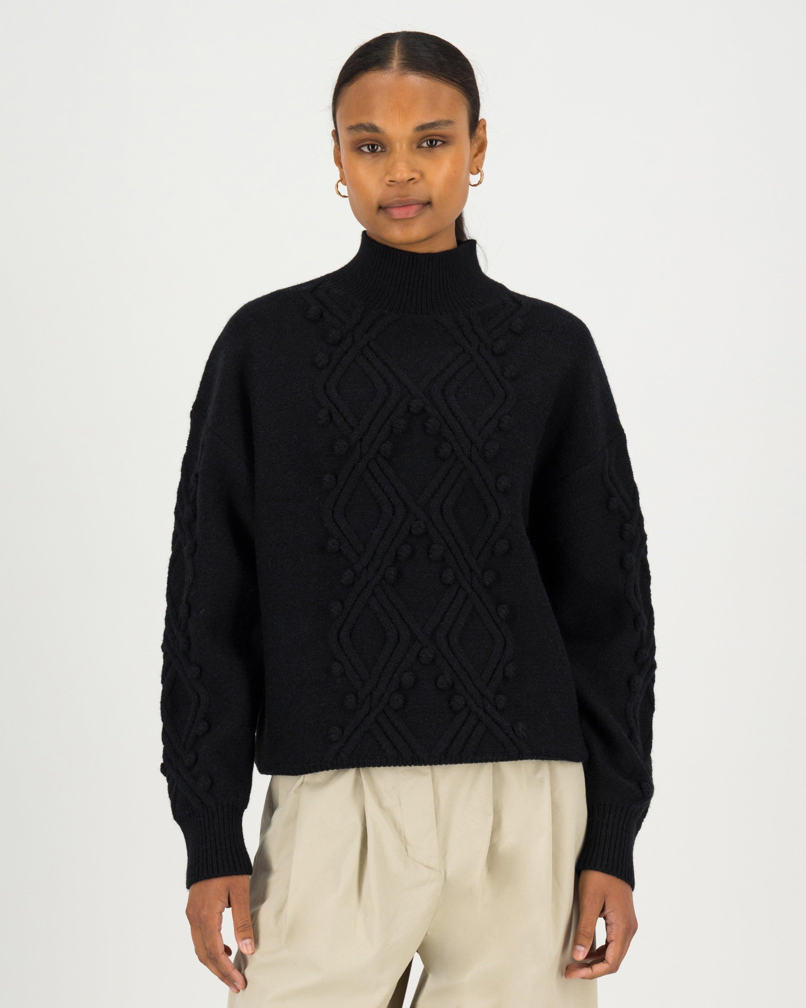 Poetry Storm Cabled Bobble Jumper - Poetry Clothing Store