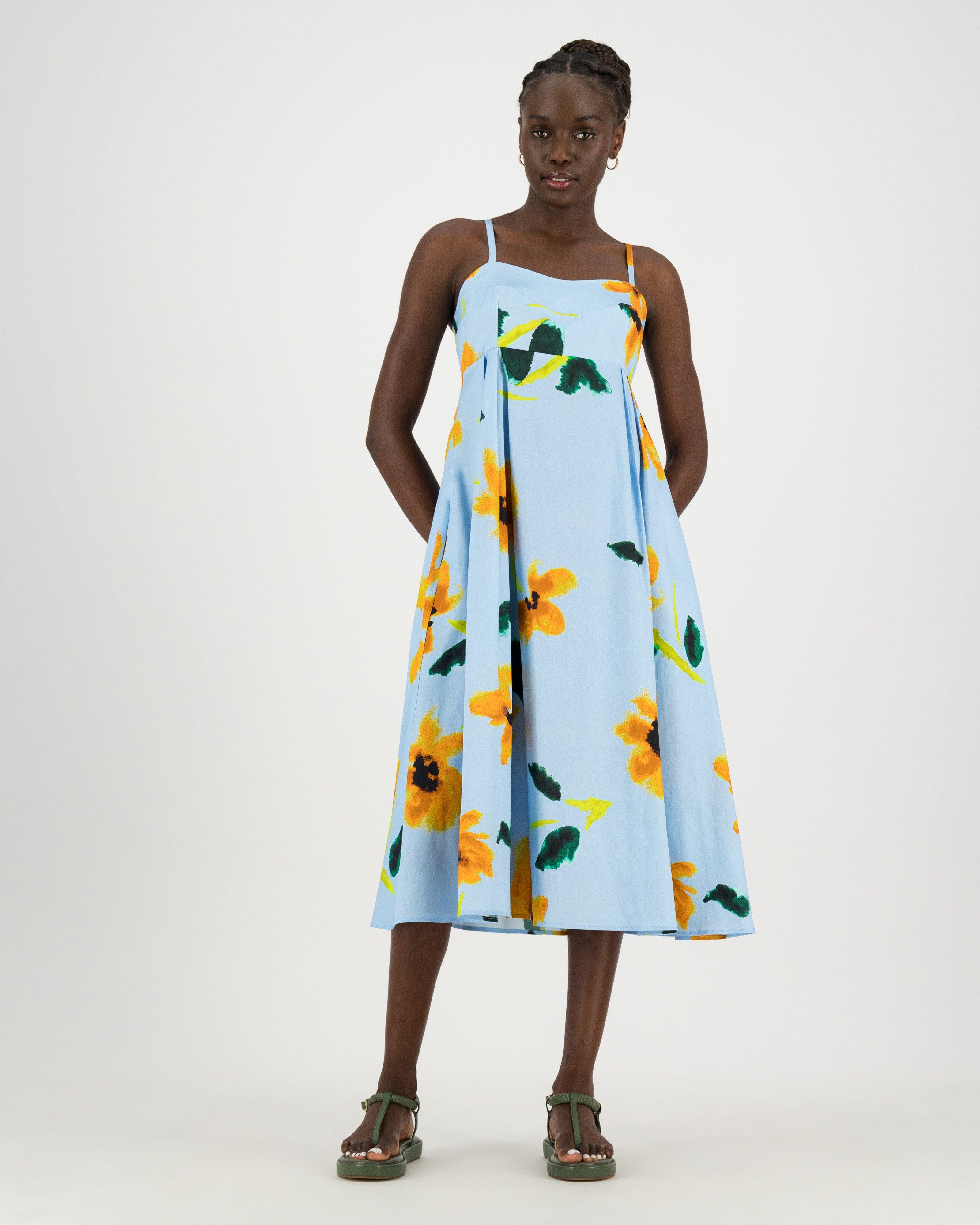 lucia printed maxi dress