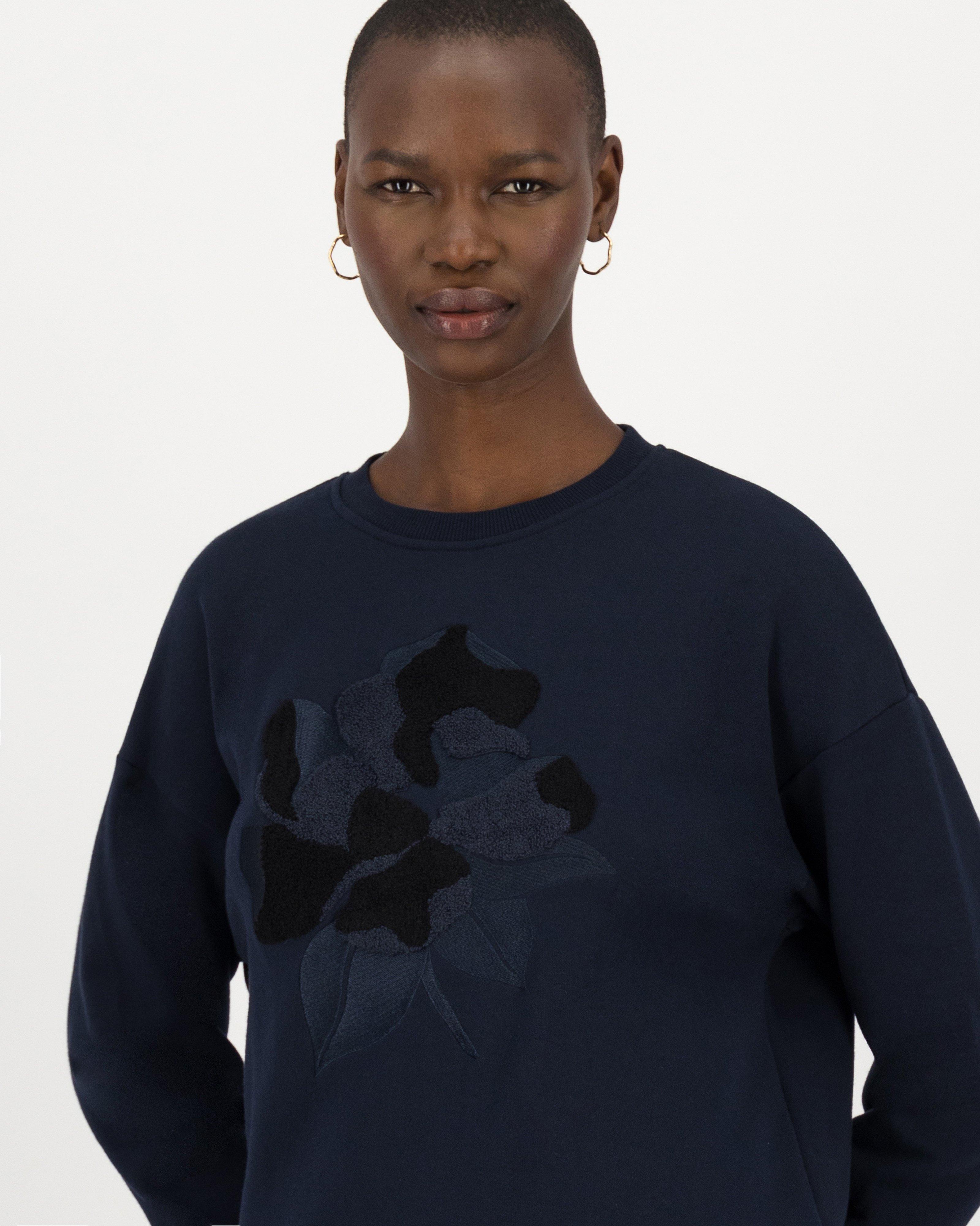 Vicky Punch Needle Sweat Top - Poetry Clothing Store