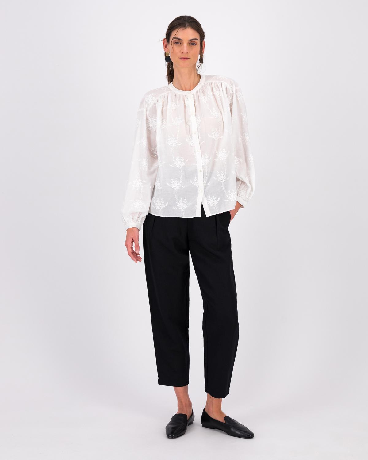 Lydie Embroidered Blouse - Poetry Clothing Store