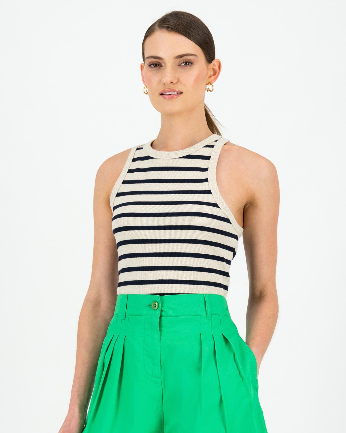 Roza Striped Vest - Poetry Clothing Store