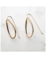 Geo Drop Earrings -  gold-gold