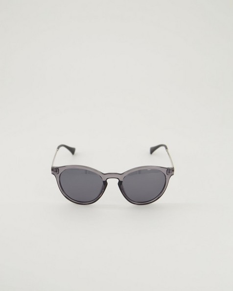 Polarised Contemporary Round Sunglasses -  grey