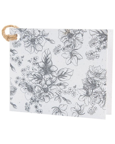 Monochromatic Floral Tag -  assorted