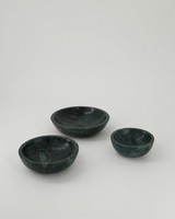 Marble Bowl Set -  green