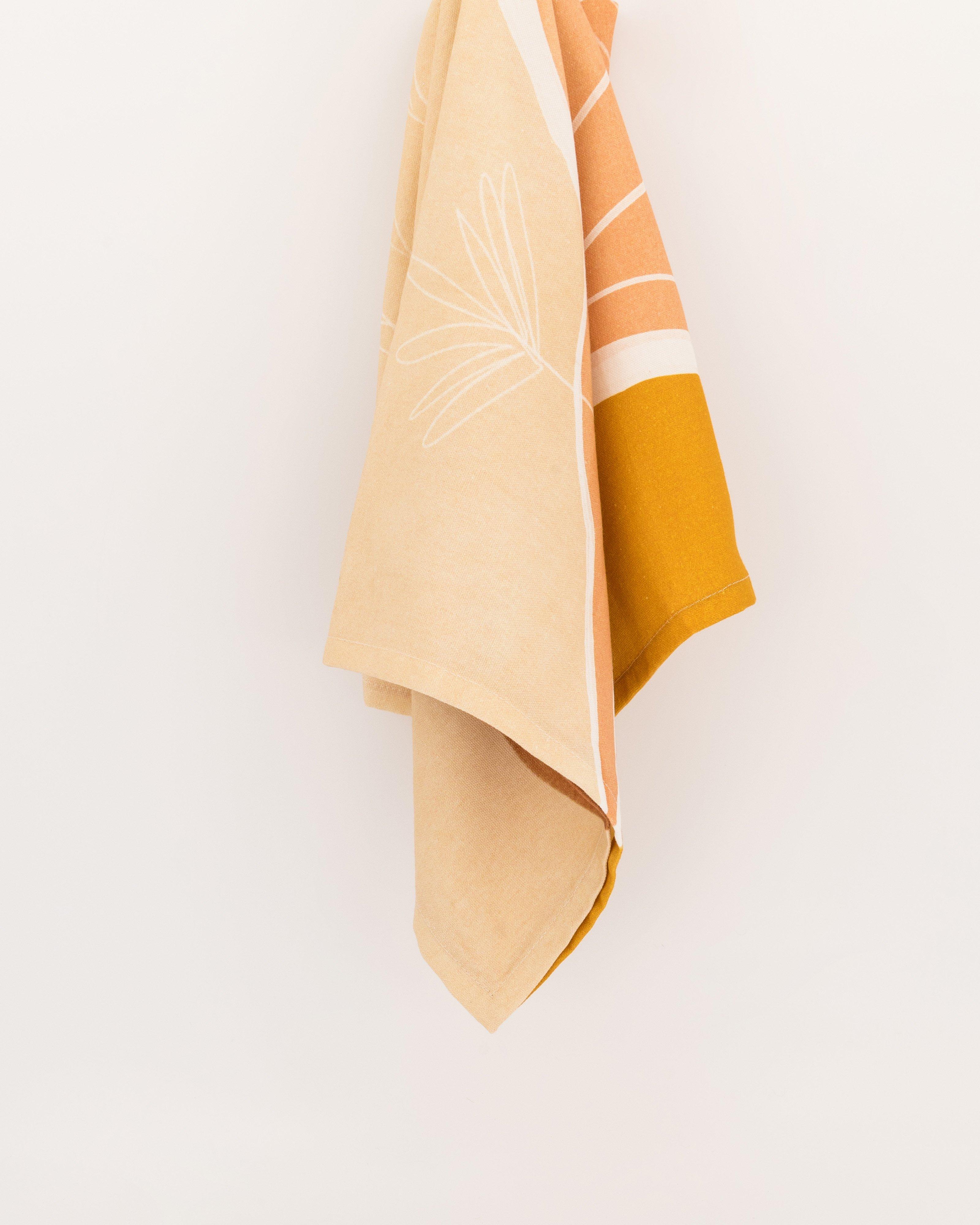 Sunbaked Abstract Tea Towel -  Assorted