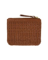 Moira Plaited Leather Pouch -  tan