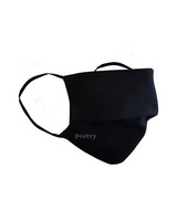 Fabric 2-Layer Face Mask 3-Pack with Filter -  black