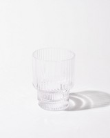 Short Ribbed Glass  -  nocolour