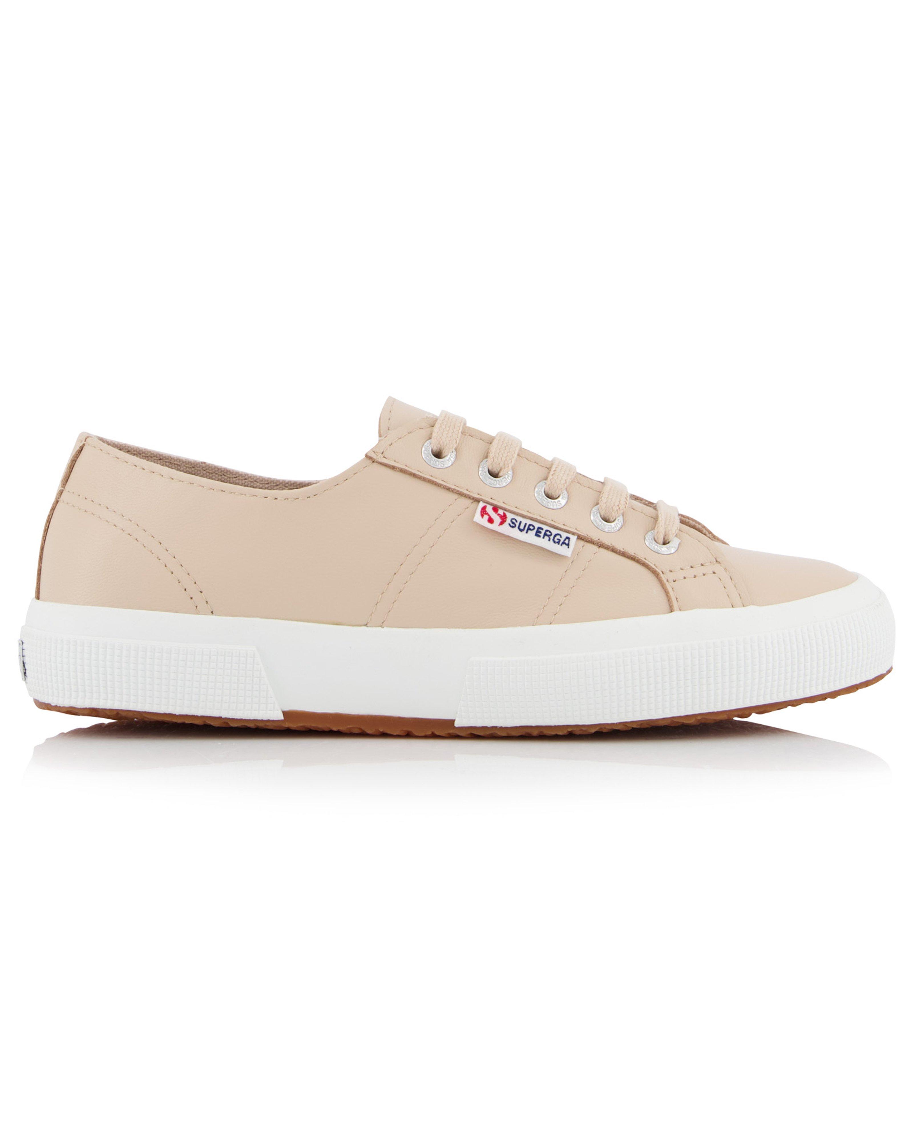 superga leather lace up sneakers