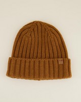 Rory Men's Ribbed Wool Beanie -  brown
