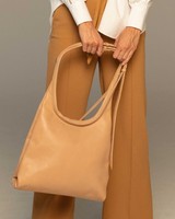 Thalia Hobo Leather Bag -  palepink
