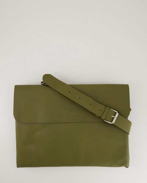 Malik Envelope Laptop Bag -  olive