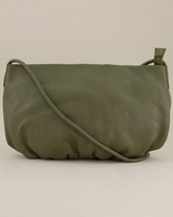 Ane Pleated Crossbody Bag -  lightgreen
