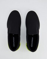 Superga Rubber Patch Slip-On Sneakers -  black